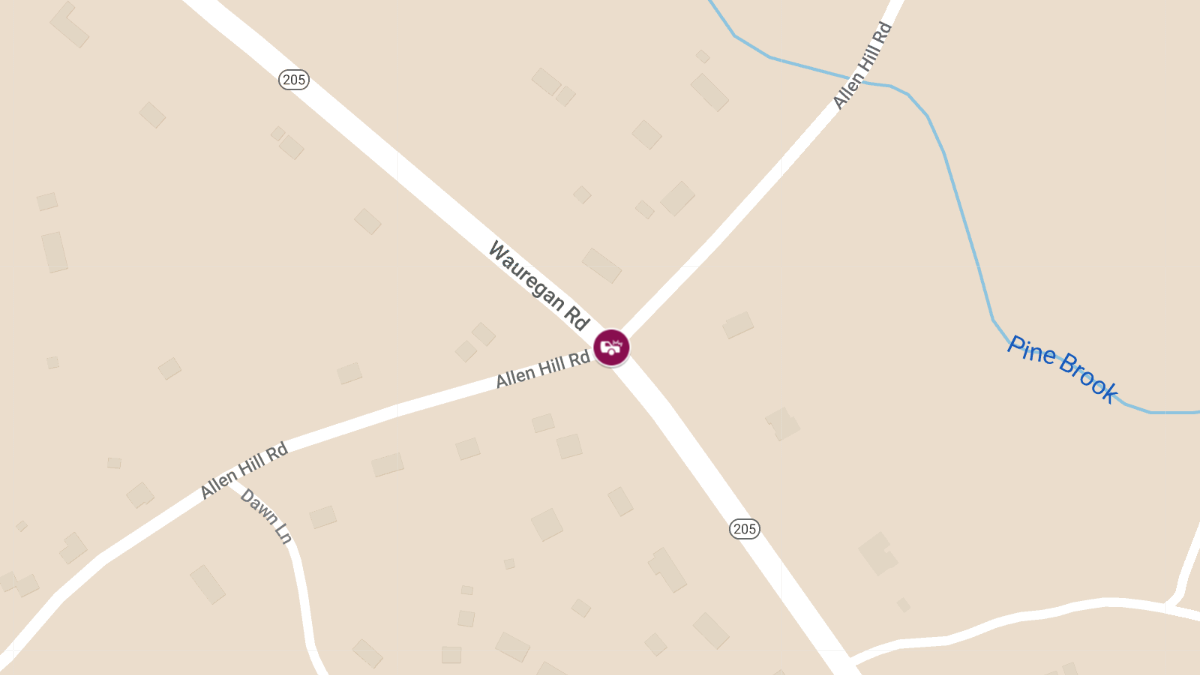 Vehicle Crash at 599 Allen Hill Rd