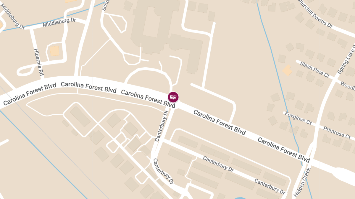Vehicle Crash at Carolina Forest Blvd and Canterbury Dr