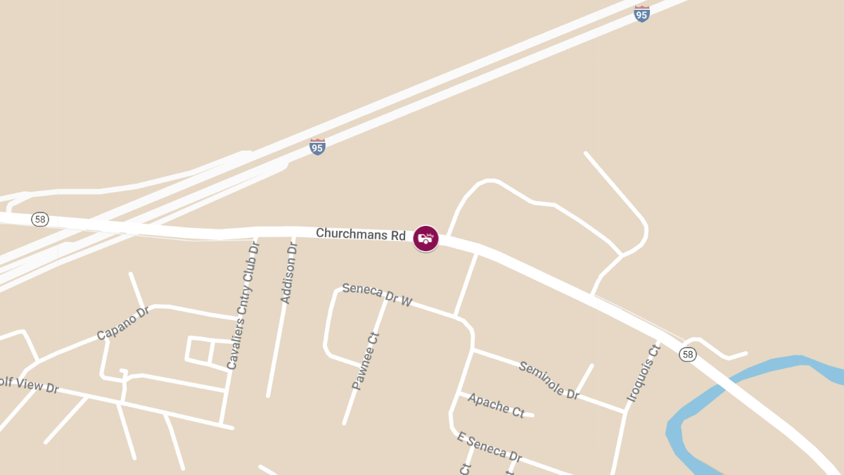 Vehicle Crash at Churchmans Rd Entrance to Christiana Hospital
