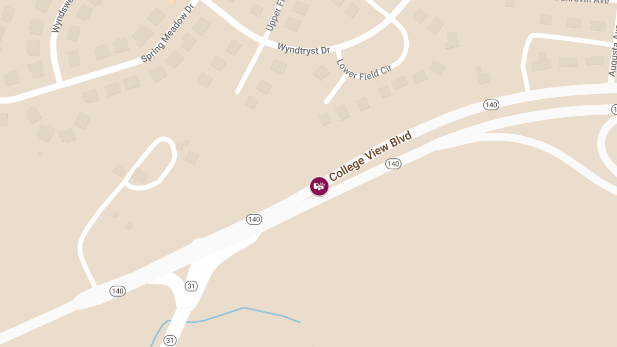 Vehicle Crash at College View Blvd near New Windsor Rd