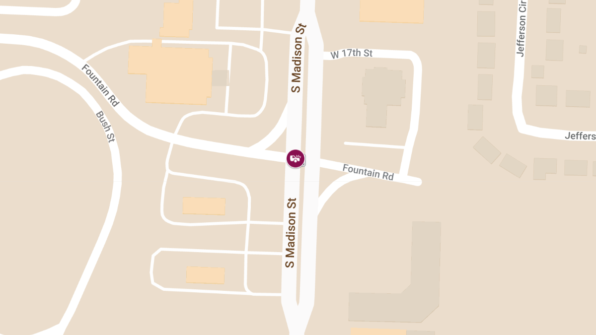 Vehicle Crash at Madison and Fountain