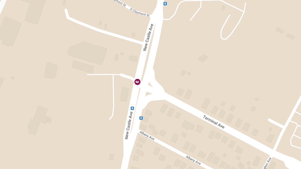 Vehicle Crash at New Castle Ave & Terminal Ave
