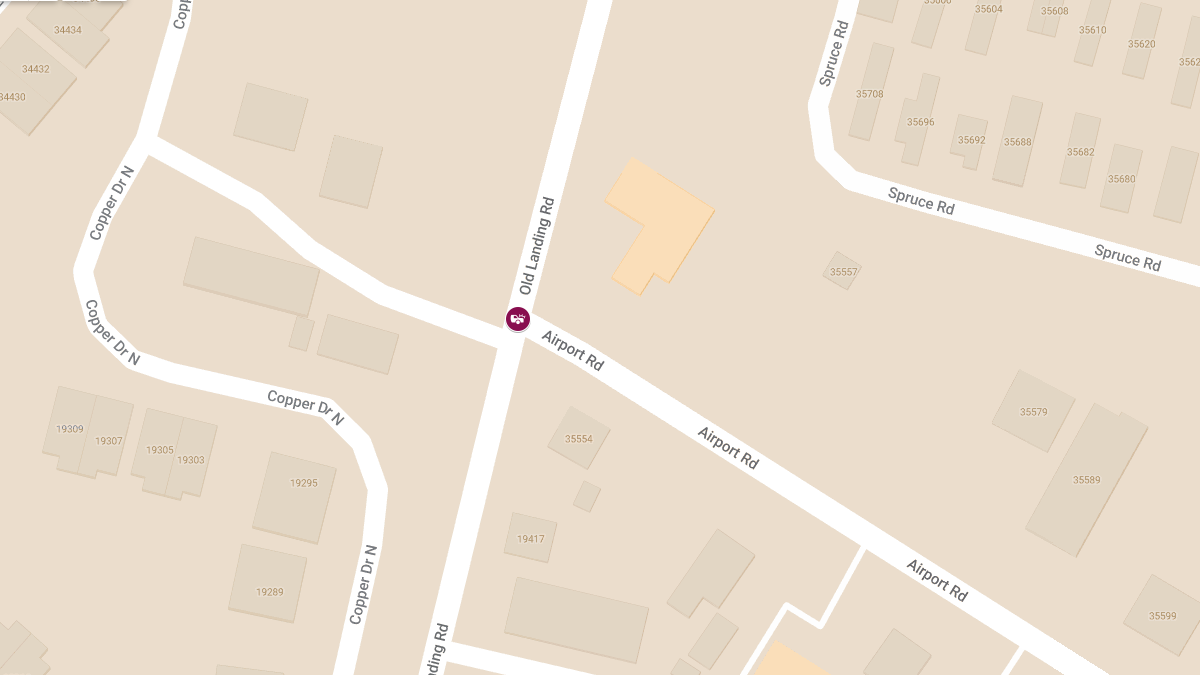 Vehicle Crash at Old Landing Rd & Airport Rd