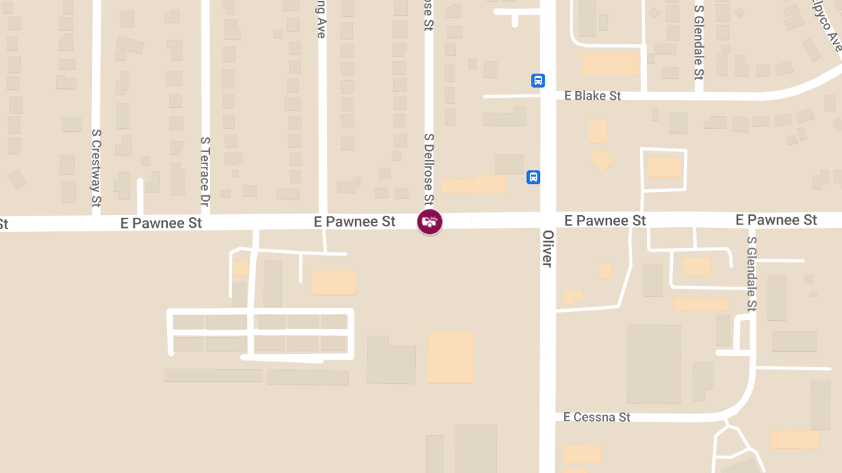 Vehicle Crash at Pawnee and Dellrose