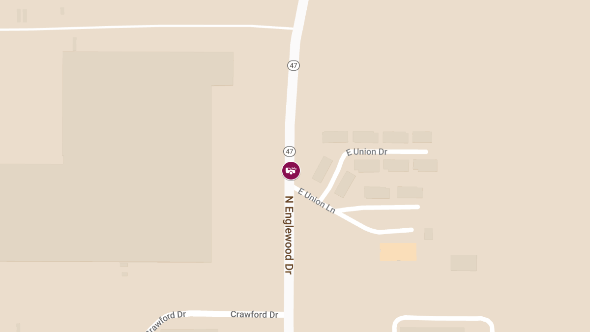 Vehicle Crash at W 300 Block S SR 47