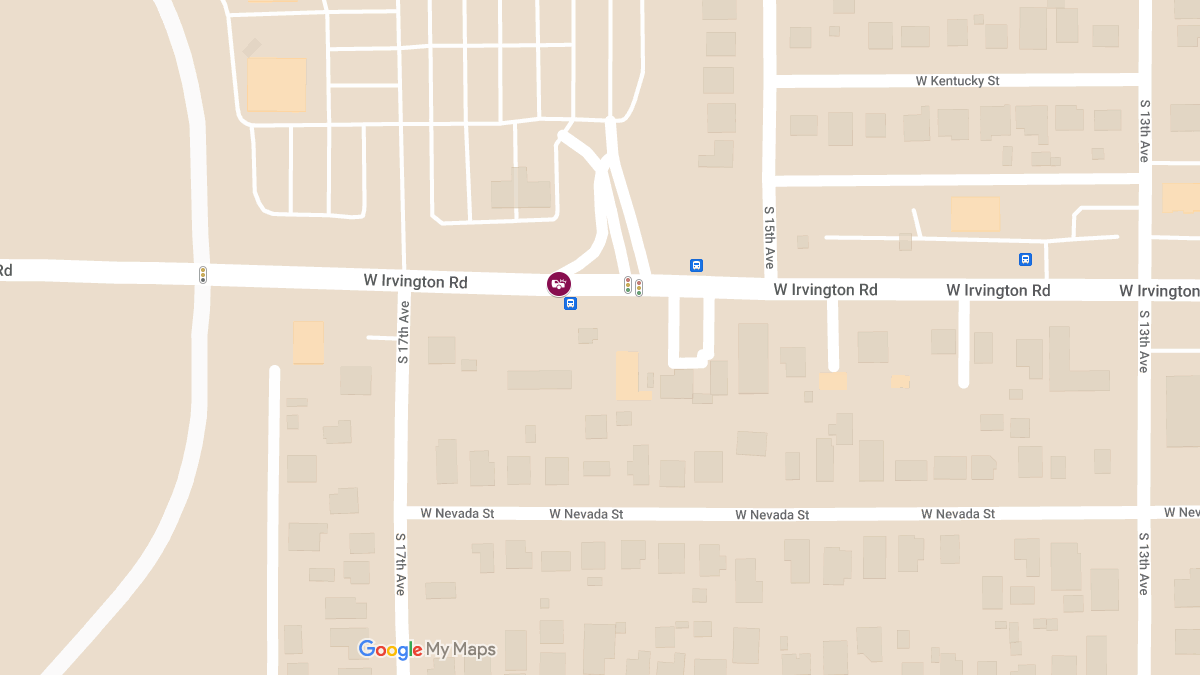 Vehicle Crash at W Irvington Rd & S 16th Ave