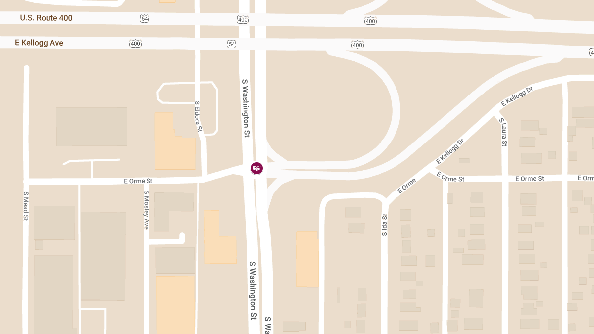 Vehicle Crash on Washington Exit Ramp from Kellogg Causes Injuries