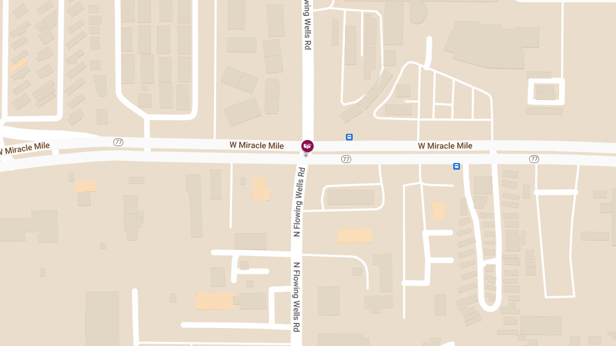 Vehicle Crash with Injuries at Miracle Mile and Flowing Wells