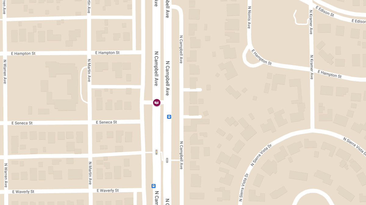 Vehicle Crash with Injuries at N Campbell Ave & E Seneca St