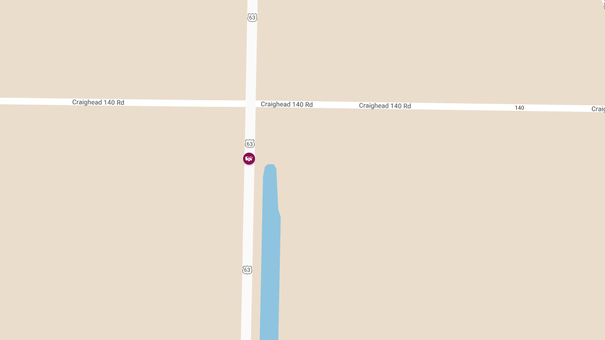Vehicle Crash with Injuries on Highway 63