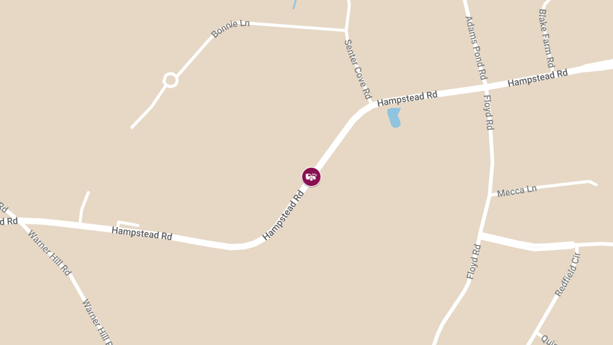Vehicle Crash with Injury at 106 Hampstead Rd