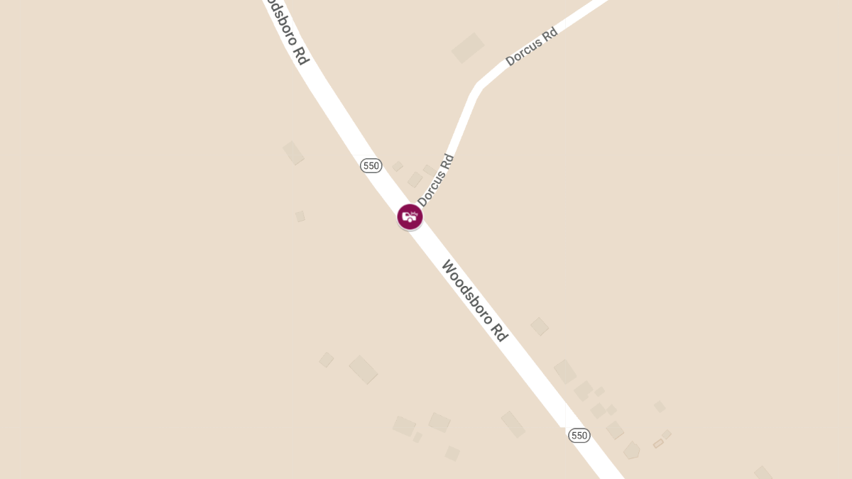 Vehicle Crash with Possible Entrapment at Woodsboro Rd and Dorcus Rd