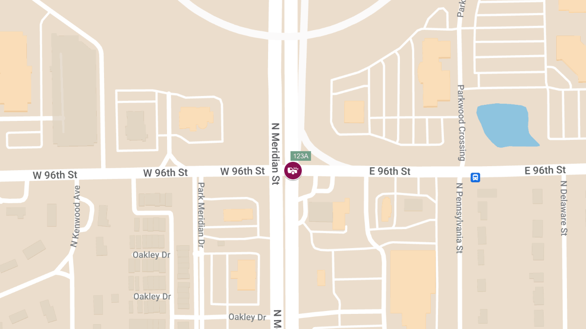 Vehicle Rollover Accident at E. 96th St and N. Meridian St