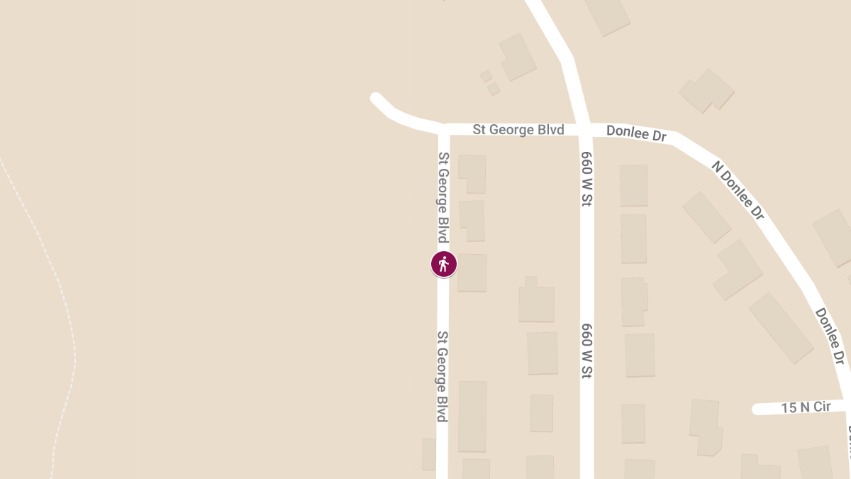 Vehicle vs Pedestrian Crash at 700 E St George Blvd