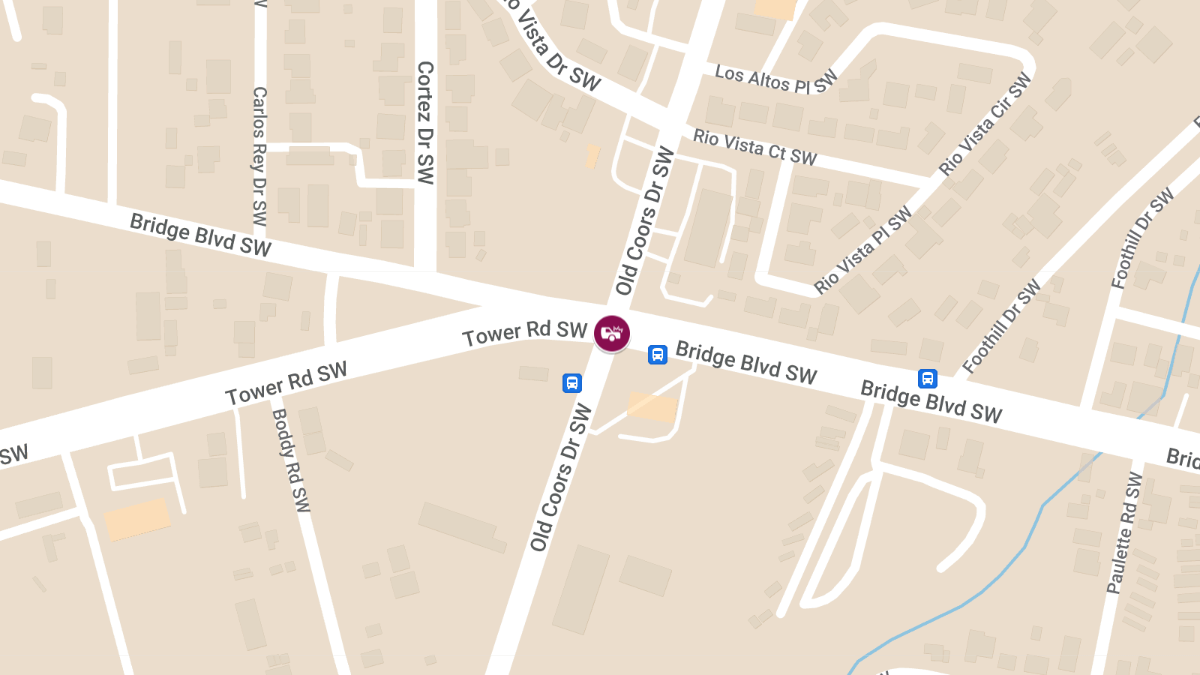 Wreck at Bridge Blvd SW and Old Coors Dr SW