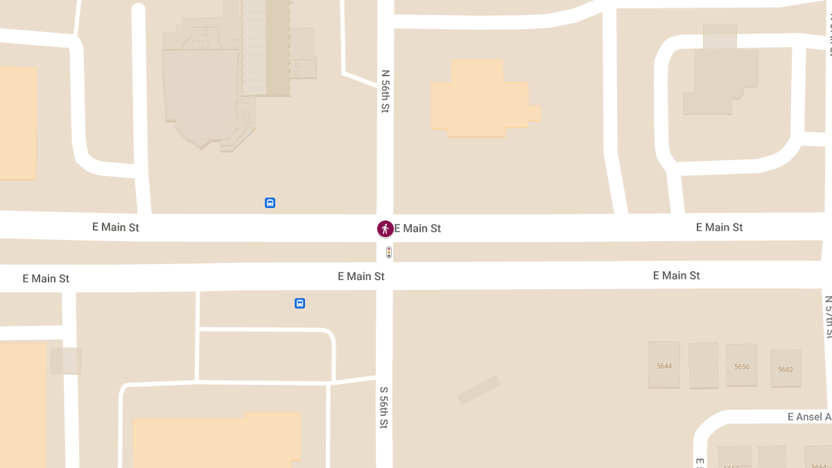 Accident Involving Pedestrian at E Main St and N 56th St