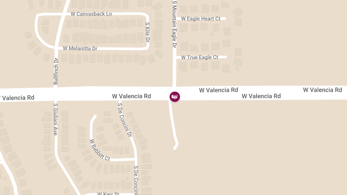 Accident Reported at W Valencia Rd & S Mountain Eagle Dr