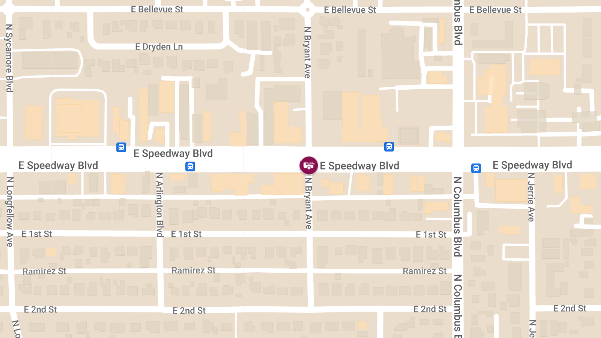 Accident With Injuries at E Speedway Blvd & N Bryant Ave