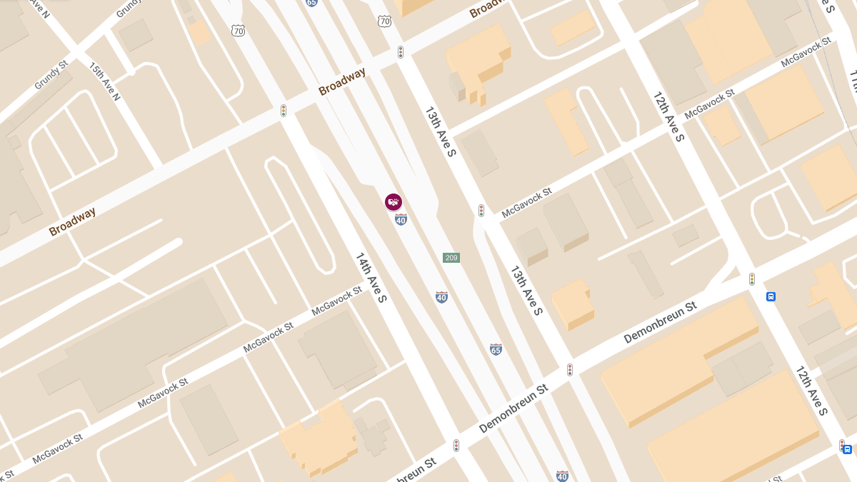 Accident With Injuries at Exit 209A, I-40 West (Broadway Exit)