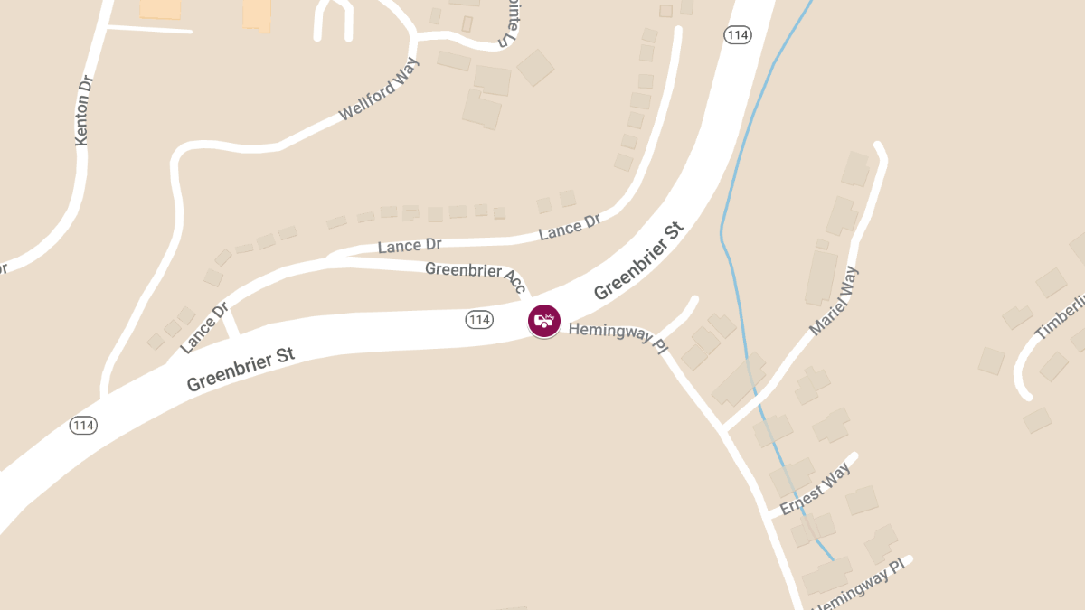 Accident With Injuries at Greenbrier St & Hemingway Pl