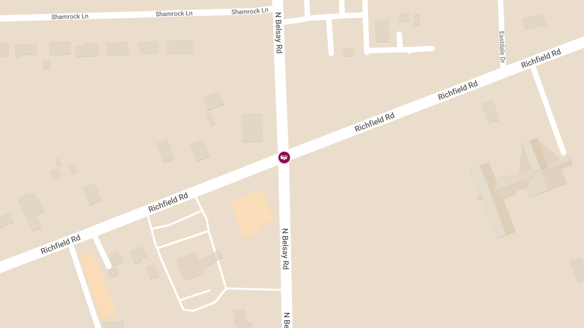 Accident With Injuries at N Belsay Rd & Richfield Rd