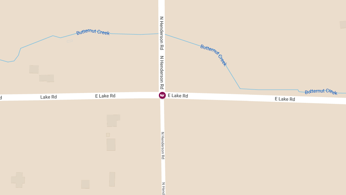 Accident With Personal Injury at E Lake Rd & N Henderson Rd