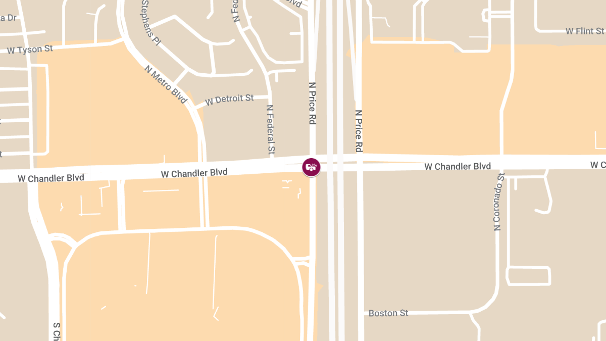 Accident at Chandler Blvd & Loop 101/Price Rd