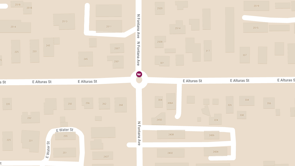 Accident at E Alturas St & N Fontana Ave