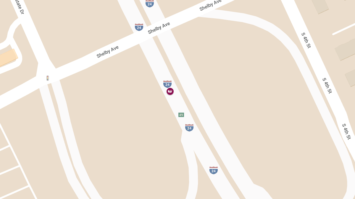 Accident at Exit 49 on I-24 W near Shelby Ave Results in Injuries