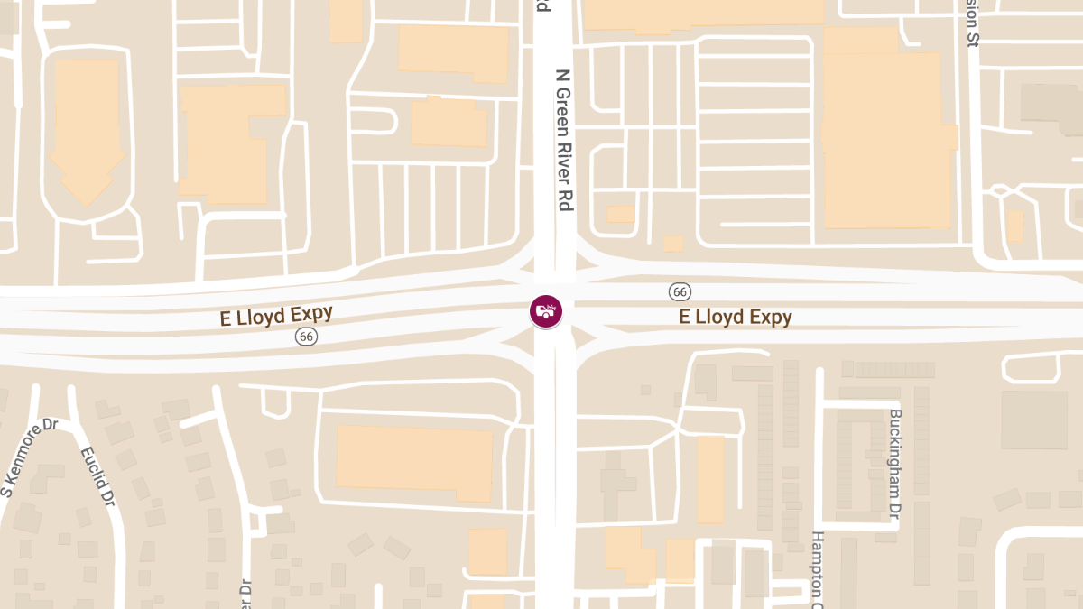 Accident at Green River Rd & Lloyd Expy