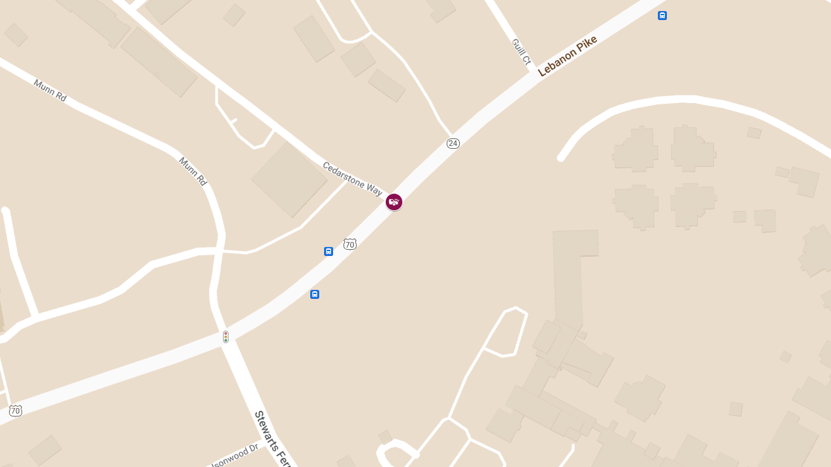 Accident at Lebanon Pike and Cedarstone Way Causes Injuries