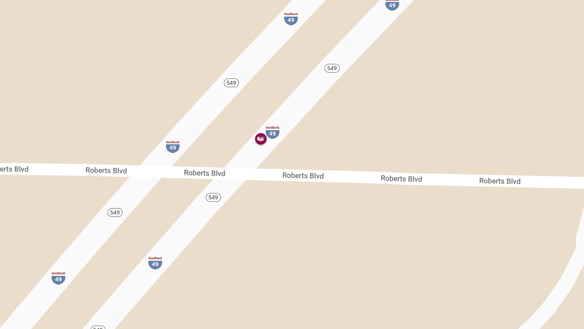 Accident on Southbound I-49 near Mile Marker 89.2 Causes Injuries