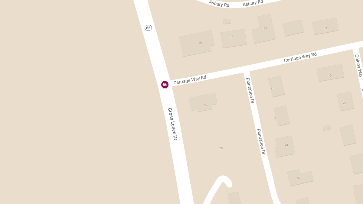 Accident with Injuries at Cross Lanes Dr & Carriage Way Rd