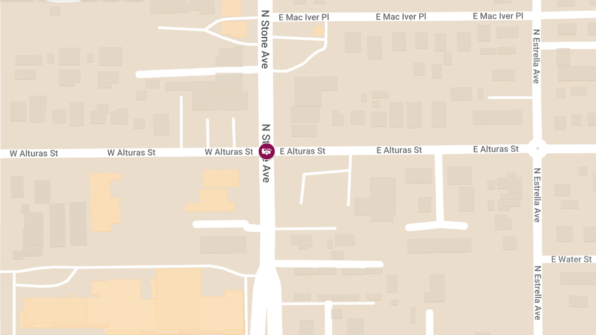 Accident with Injuries at E Alturas St & N Stone Ave