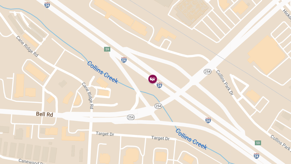 Accident with Injuries at Exit 59 on I-24 West near Bell Rd