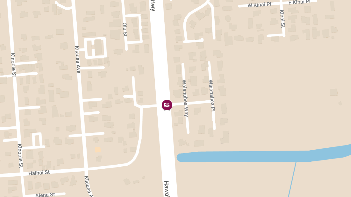 Accident with Injuries at Highway 11 and Waianuhea St