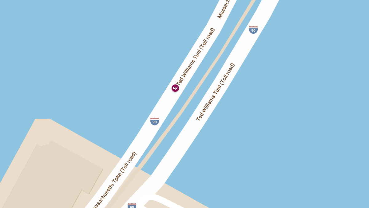 Accident with Injuries at I-90 W & Ted Williams Tunnel
