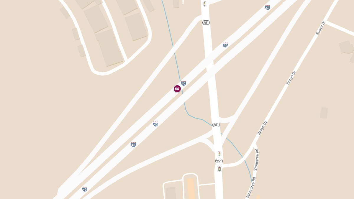 Accident with Injuries at MM 200.6 I-40 W Between Charlotte Pike and OHB