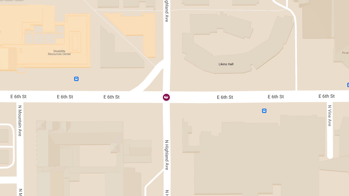 Accident with Injuries at N Highland Ave & E 6th St