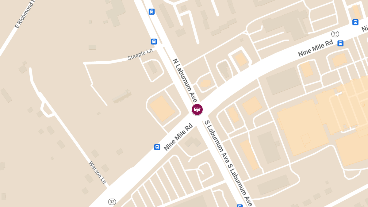 Accident with Injuries at N Laburnum Ave & Nine Mile Rd