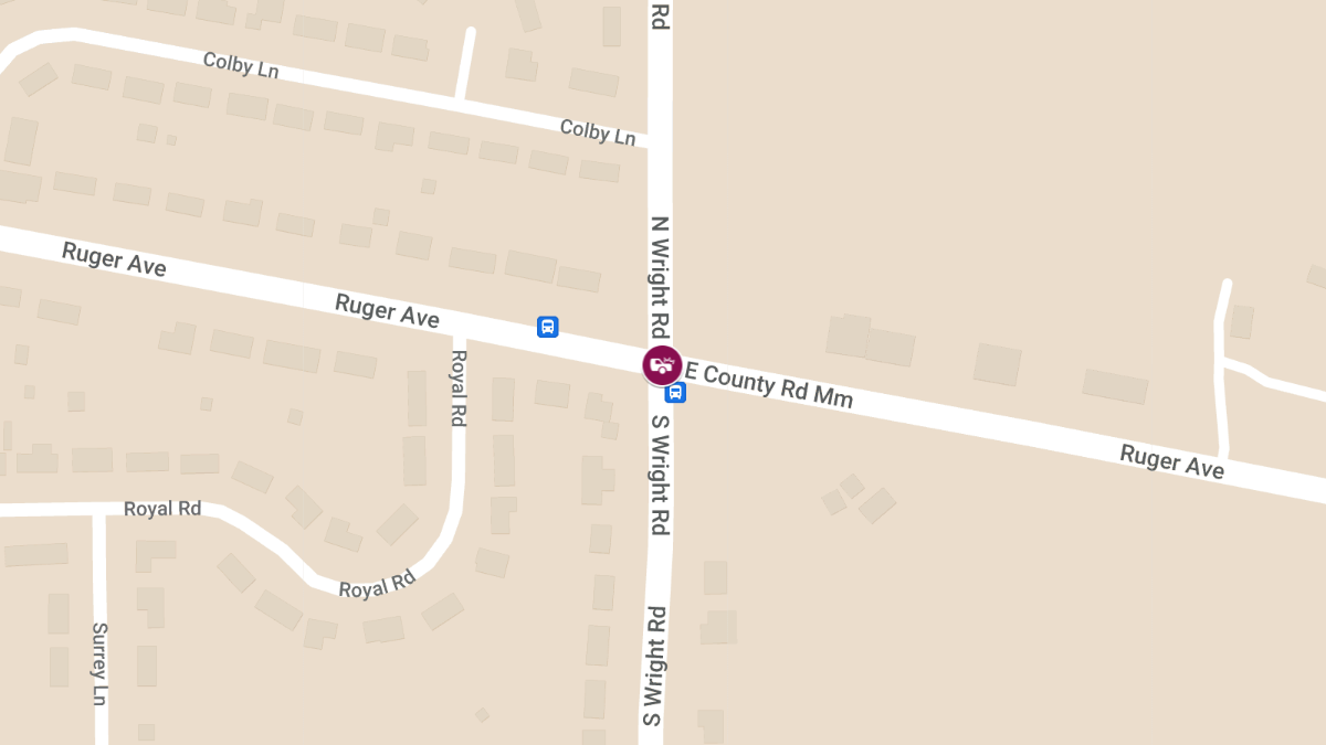 Accident with Injuries at N Wright and Ruger