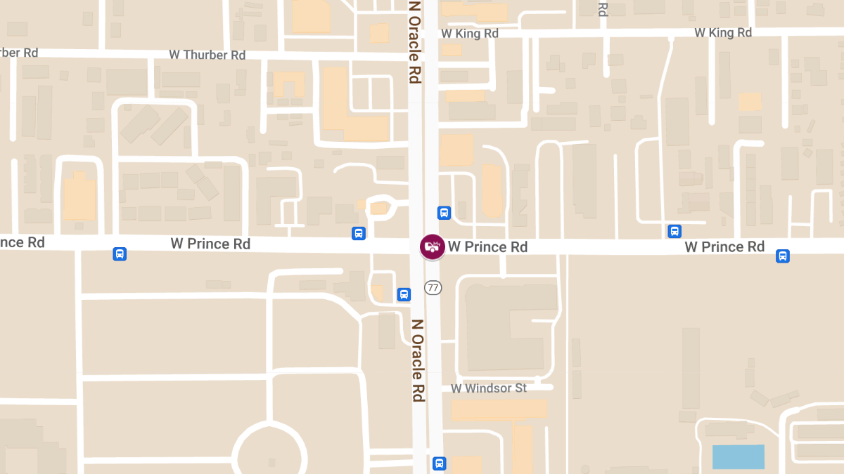 Accident with Injuries at Prince Rd & N Oracle Rd