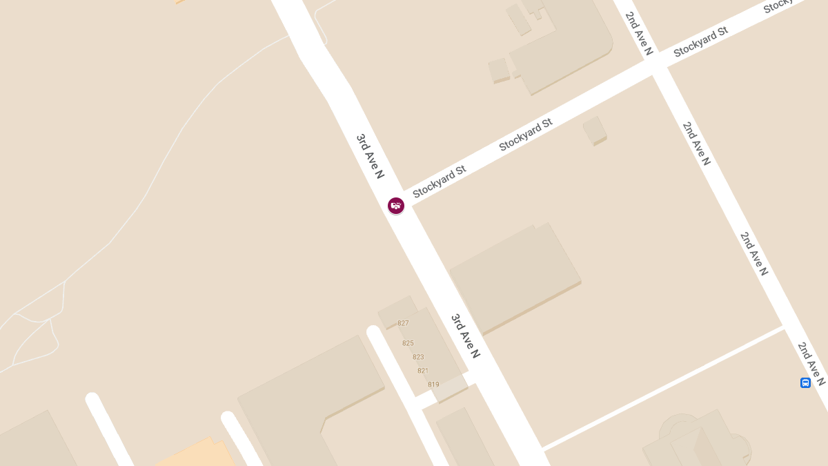 Accident with Injuries at Stockyard St and 3rd Ave N