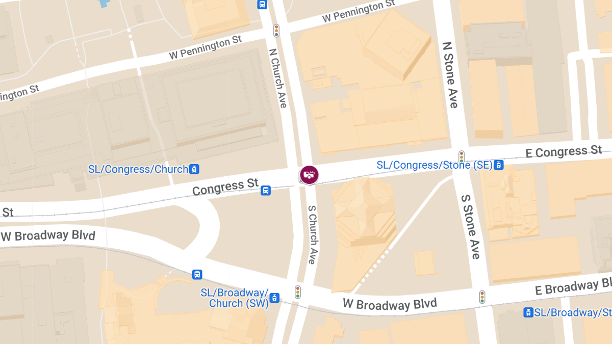 Accident with Injuries at W Congress St & N Church Ave