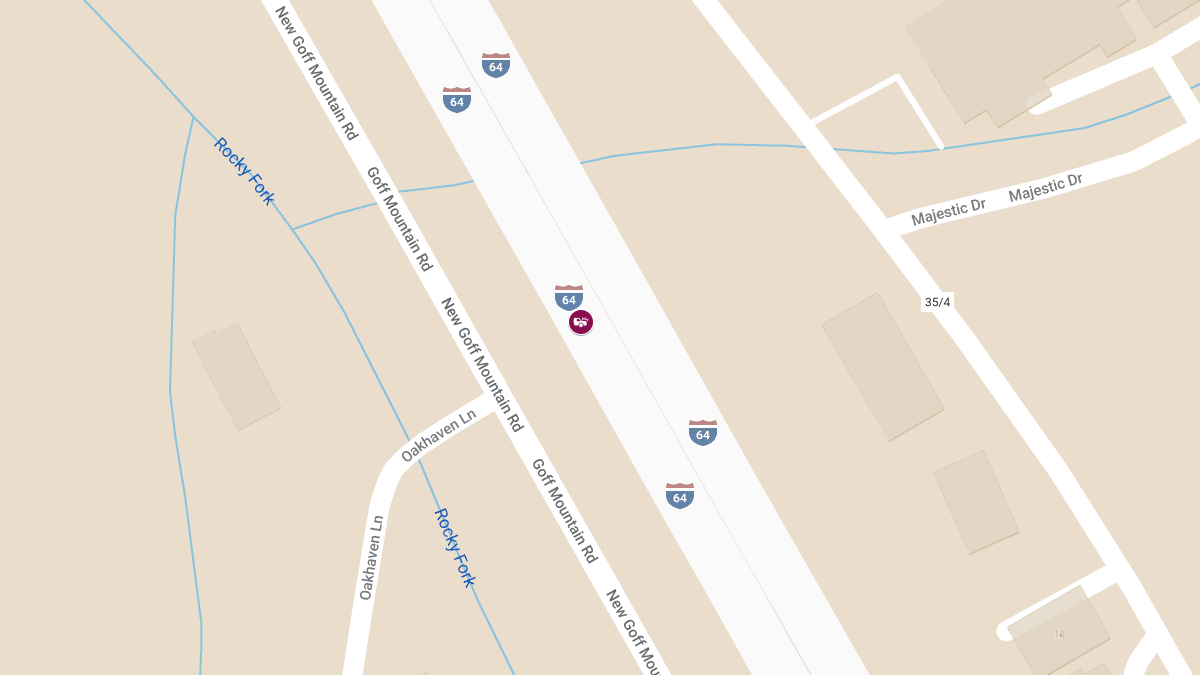 Accident with Injuries on I-64W Near MM 49