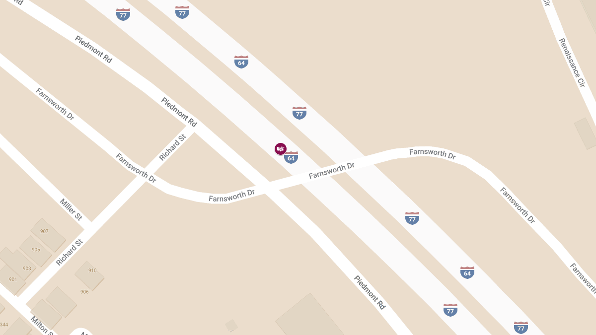 Accident with Injuries on I-64W Near Mile Marker 58