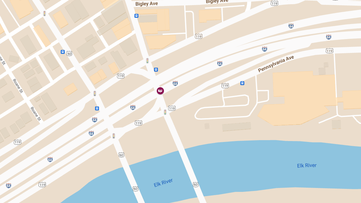 Accident with Injuries on I-64W at Washington St Exit