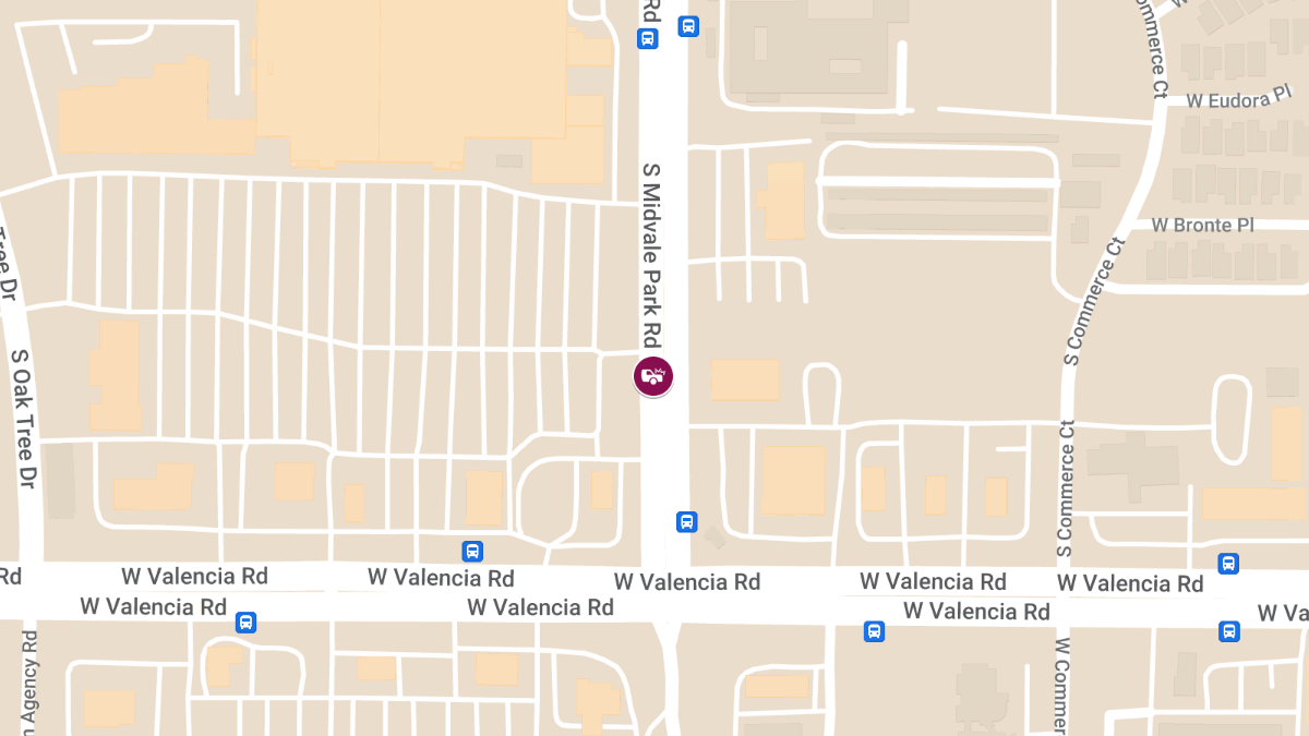 Accident with Injuries on Midvale Park Rd North of Valencia Rd