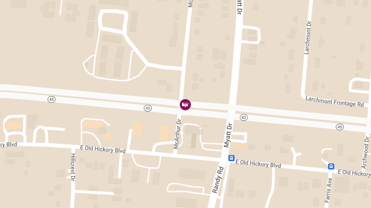 Accident with Injuries on State Rt 45 at McArthur Dr
