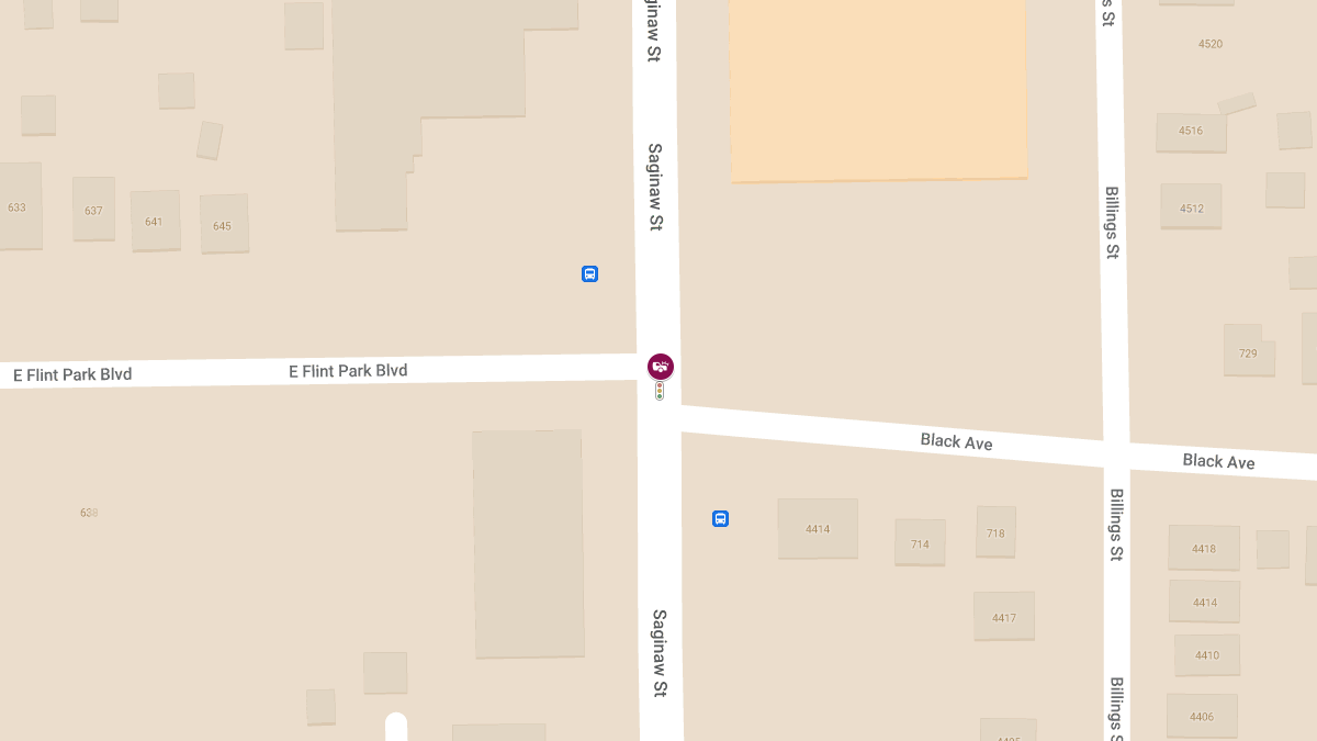 Accident with Injury at E Flint Park Blvd & N Saginaw St